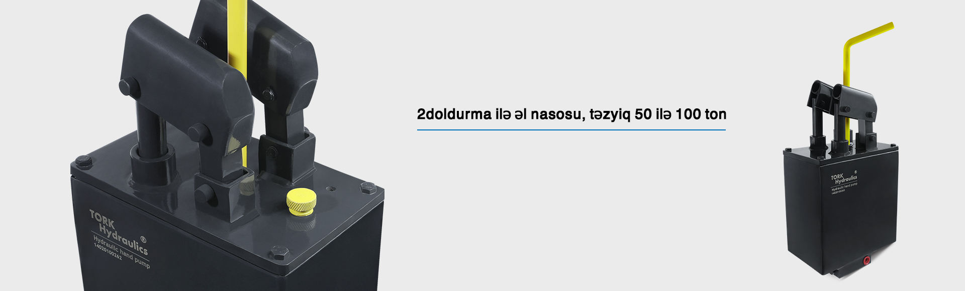 2 doldurma ilə əl nasosu, təzyiq 50 ilə 100 ton